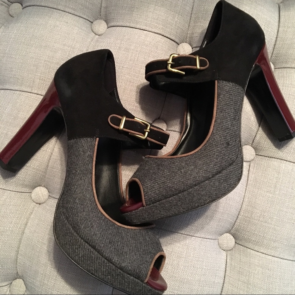 J. Crew Platform Peep-Toe Shoes